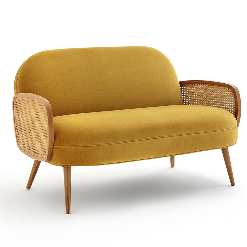 Диван Morten Wicker Sofa Горчичный Горчичный в Брянске | Loft Concept 
