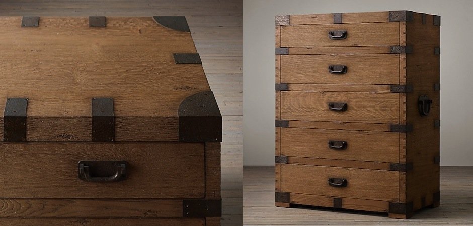Комод в винтажном стиле Vintage Antique Oak Tall Комод в винтажном стиле Vintage Antique Oak Tall - Loft-Concept в Брянске