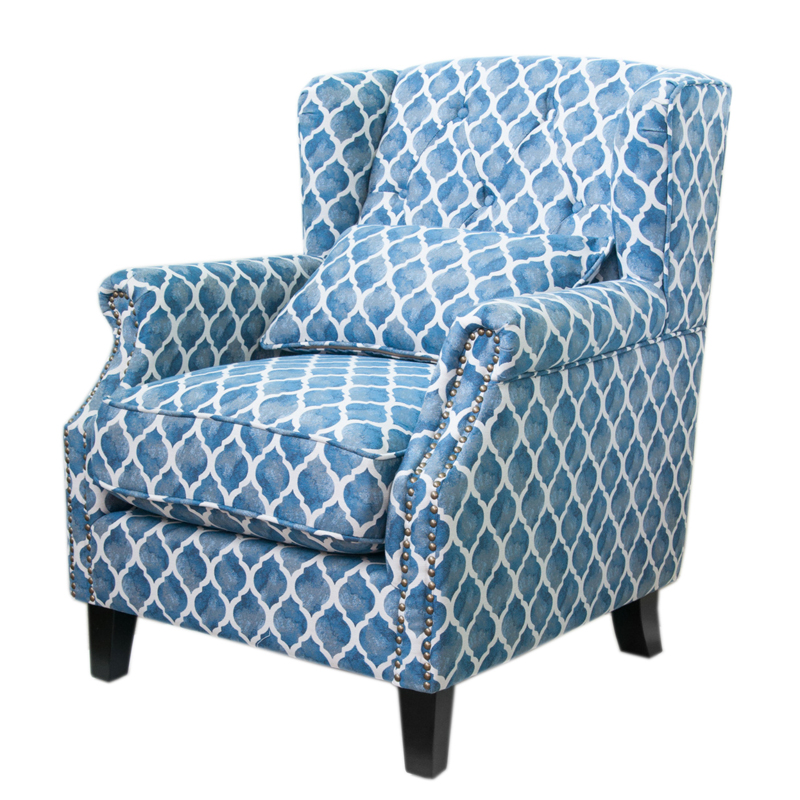 Кресло Filiberto Armchair Velour Синий Кресло Filiberto Armchair Velour Синий в Брянске | Loft Concept