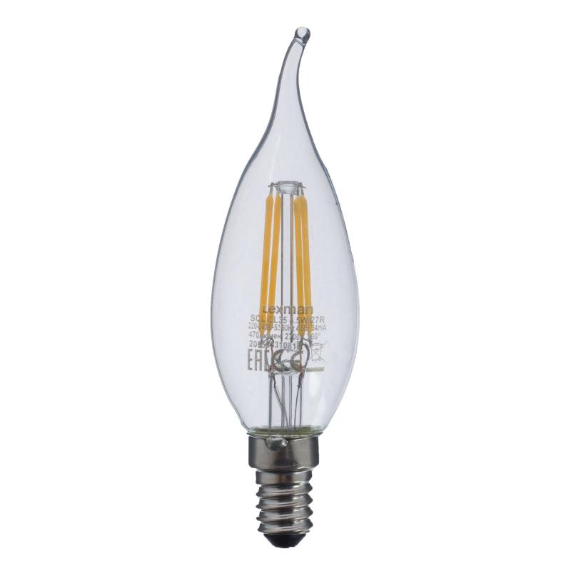Прозрачная Свеча LED E14 4.5W Прозрачное Стекло Прозрачная Свеча LED E14 4.5W Прозрачное Стекло в Брянске | Loft Concept