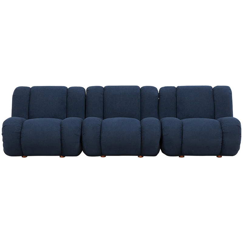 Модульный диван Erasmus Modular Sofa Blue Синий Коричневый Модульный диван Erasmus Modular Sofa Blue Синий Коричневый в Брянске | Loft Concept
