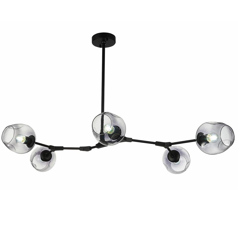 Люстра Branching Bubble Chandelier 5 black Черный Дымчатый (Smoke) Люстра Branching Bubble Chandelier 5 black Черный Дымчатый (Smoke) в Брянске | Loft Concept