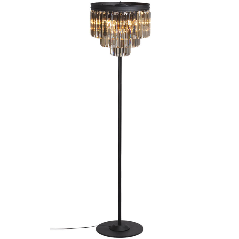 Торшер RH Odeon Amber GLASS Floor Lamp Стекло Амбер Черный Торшер RH Odeon Amber GLASS Floor Lamp Стекло Амбер Черный в Брянске | Loft Concept