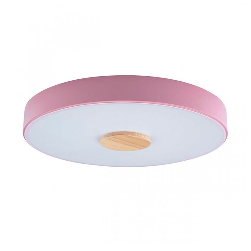 Потолочный светильник Wooden Wheels Pink диаметр 40 Белый Розовый пастельный Древесина Потолочный светильник Wooden Wheels Pink диаметр 40 Белый Розовый пастельный Древесина в Брянске | Loft Concept