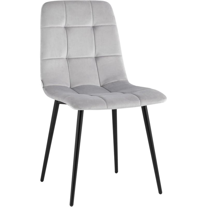 Стул NANCY Chair Молочный Велюр Молочный Черный в Брянске | Loft Concept 