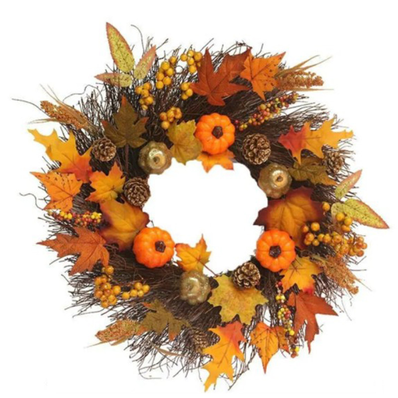 Аксессуар на стену Halloween Wreath Оранжевый Коричневый в Брянске | Loft Concept 