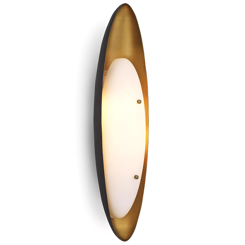 Бра Eichholtz Wall Lamp Venova Черный Латунь Белый Бра Eichholtz Wall Lamp Venova Черный Латунь Белый в Брянске | Loft Concept