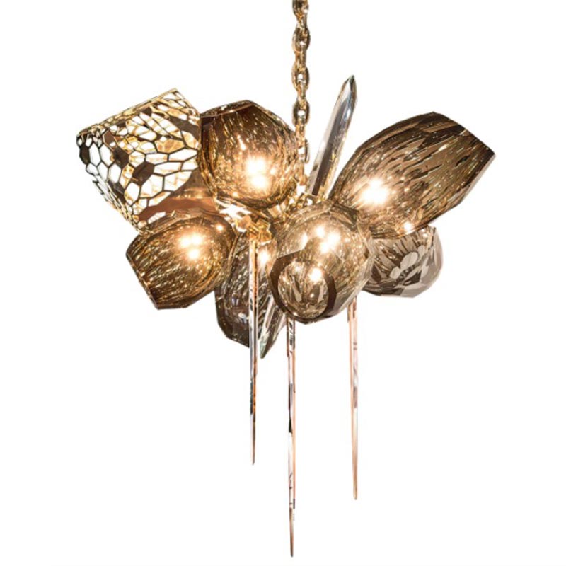 Люстра Britannica Chandelier Oval Barlas Baylar Бронза Янтарный Серый Люстра Britannica Chandelier Oval Barlas Baylar Бронза Янтарный Серый в Брянске | Loft Concept