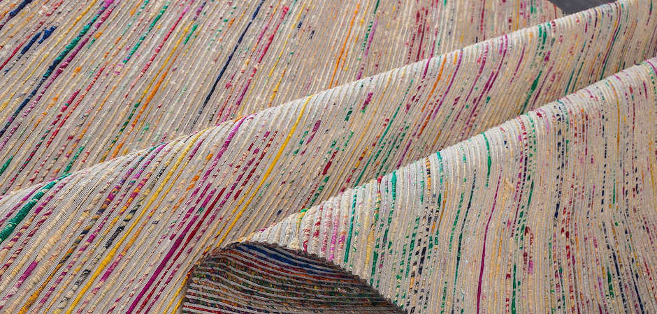 Ковёр из арт-шелка Strip Noise - фото №1