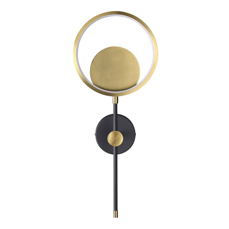 Бра Bendik Gold Ring Wall lamp B Золотой Черный Бра Bendik Gold Ring Wall lamp B Золотой Черный в Брянске | Loft Concept