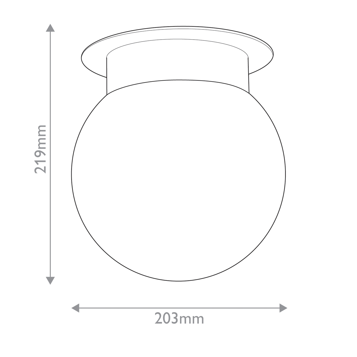 Потолочный светильник с белым матовым шарообразным плафоном Kichler в Брянске