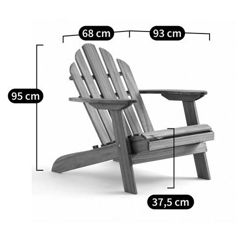 Уличное кресло из массива акации Adirondack Wooden Chair Red Уличное кресло из массива акации Adirondack Wooden Chair Red в Брянске
