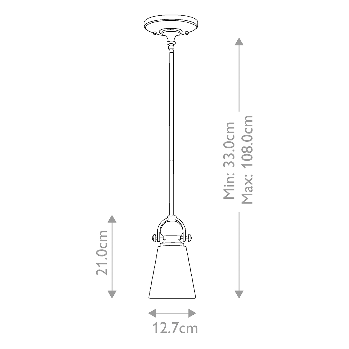 Подвесной светильник бронзового цвета с матовым стеклянным плафоном в форме конуса Hinkley в Брянске