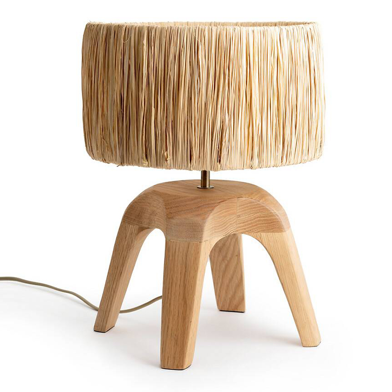 Настольная лампа Sander Wicker 4 legs Древесина Настольная лампа Sander Wicker 4 legs Древесина в Брянске | Loft Concept