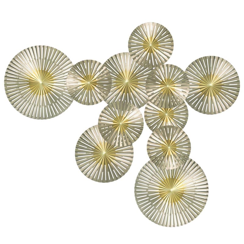 Арт-объект Apollo Gold and Silver Wall Plaque Disc gap 11 Золотой Серебряный Арт-объект Apollo Gold and Silver Wall Plaque Disc gap 11 Золотой Серебряный в Брянске | Loft Concept