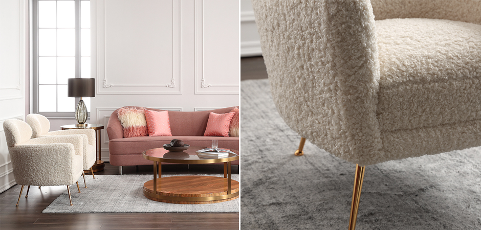 Кресло Milk Boucle Chair Кресло Milk Boucle Chair - Loft-Concept в Брянске