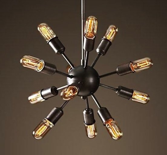 Люстра Loft Industrial Sputnik Chandelier 50 12 Черный Люстра Loft Industrial Sputnik Chandelier 50 12 Черный в Брянске | Loft Concept