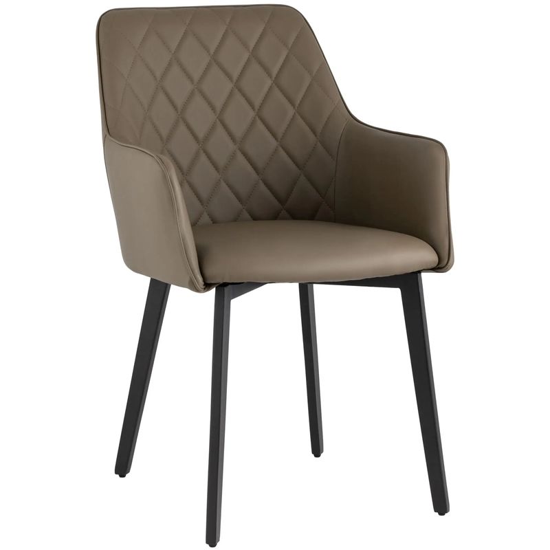 Стул Seoul Chair Коричневая Экокожа Коричневый Черный Стул Seoul Chair Коричневая Экокожа Коричневый Черный в Брянске | Loft Concept