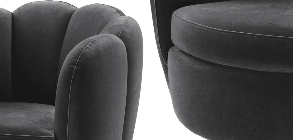 Кресло Eichholtz Swivel Chair Mirage dark grey Кресло Eichholtz Swivel Chair Mirage dark grey - Loft-Concept в Брянске