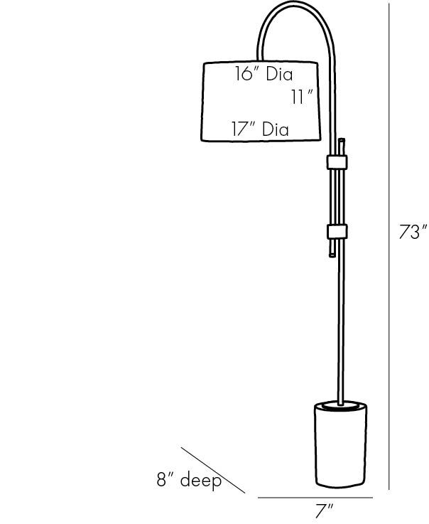 Торшер Arteriors ILY FLOOR LAMP Торшер Arteriors ILY FLOOR LAMP в Брянске