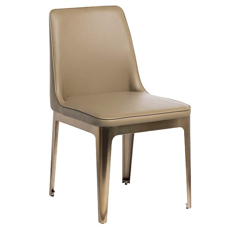 Стул Vohaul Chair beige Бежевый Медь Стул Vohaul Chair beige Бежевый Медь в Брянске | Loft Concept