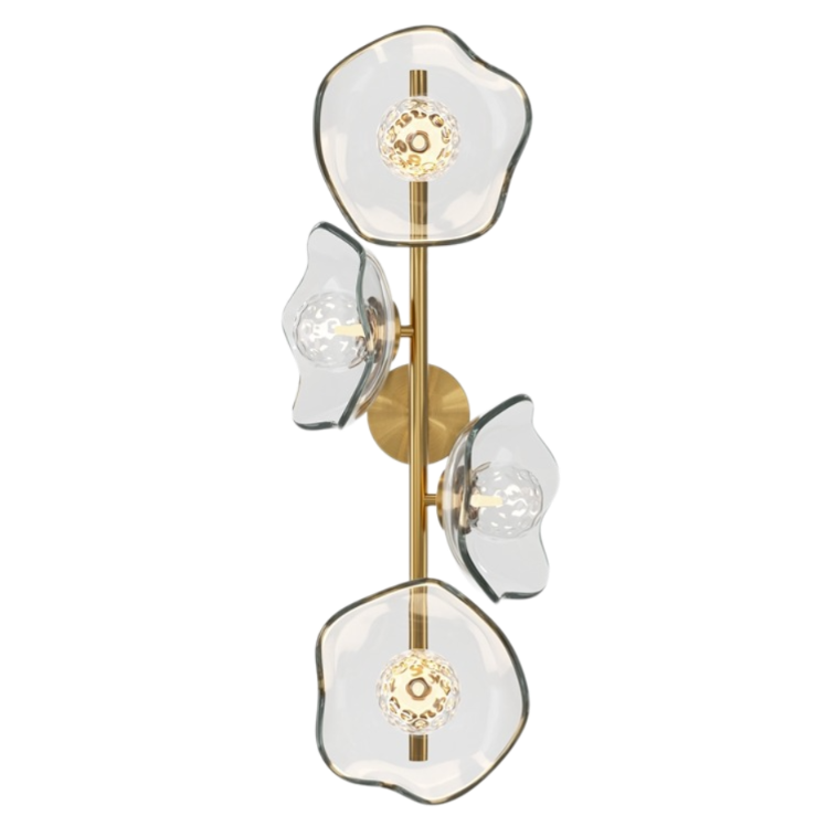Бра Lots of transparent lotuses Латунь Бра Lots of transparent lotuses Латунь в Брянске | Loft Concept