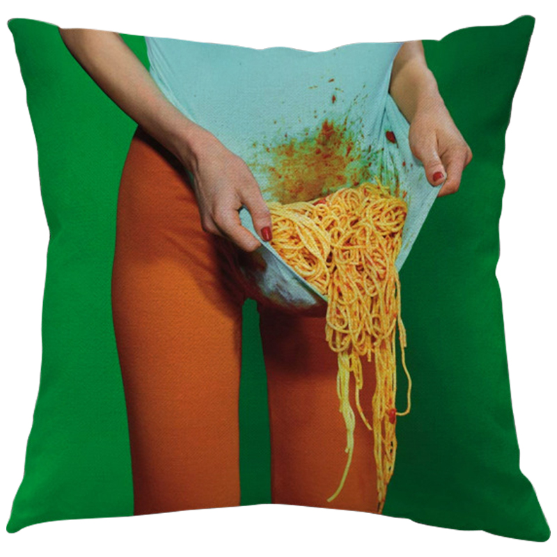 Декоративная подушка Seletti Cushion Courtesy Зеленый Бирюзовый Оранжевый Мульти Декоративная подушка Seletti Cushion Courtesy Зеленый Бирюзовый Оранжевый Мульти в Брянске | Loft Concept