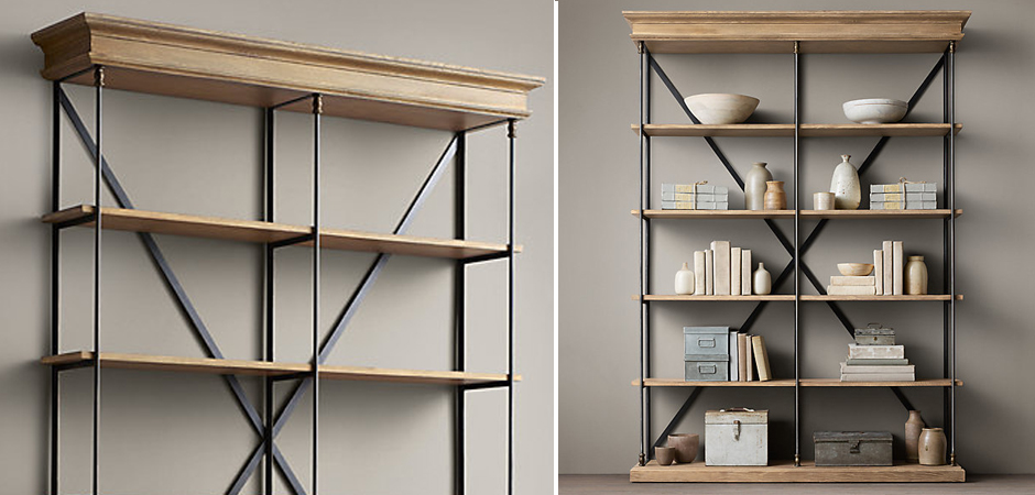 Стеллаж RH Old Oak Double Стеллаж RH Old Oak Double - Loft-Concept в Брянске