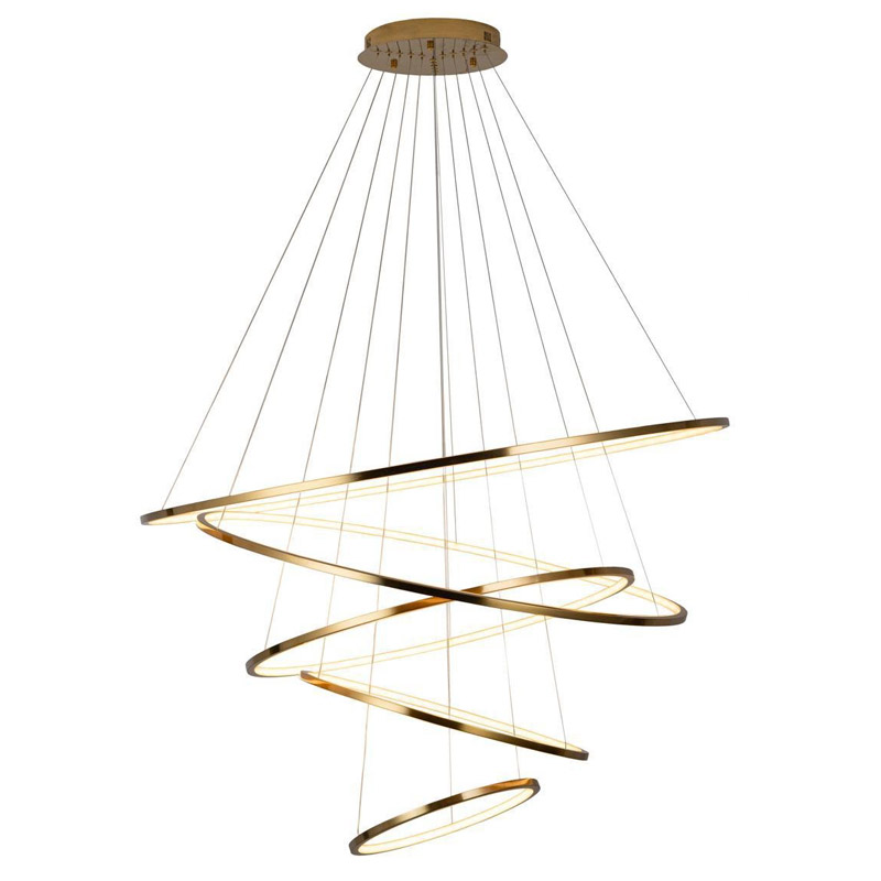 Люстра Ring Horizontal Quintet gold Золотой Люстра Ring Horizontal Quintet gold Золотой в Брянске | Loft Concept