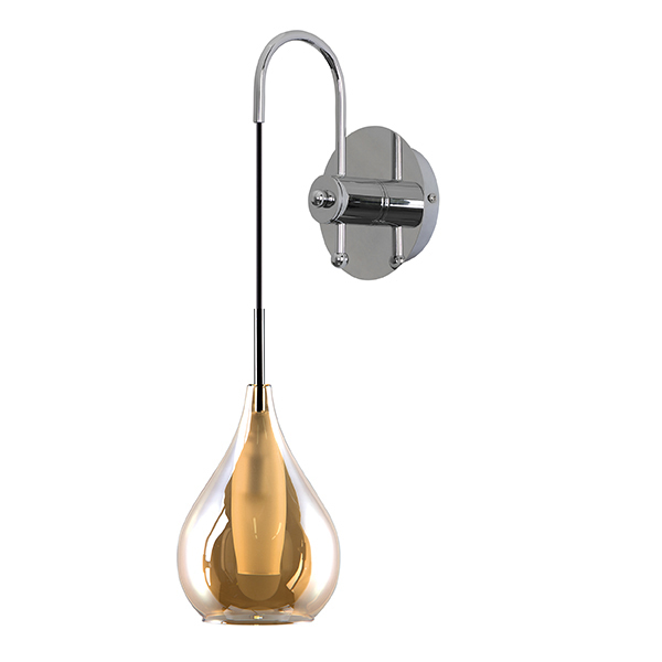 Бра Candiano Amber Sconces Янтарь (Amber) Хром Бра Candiano Amber Sconces Янтарь (Amber) Хром в Брянске | Loft Concept