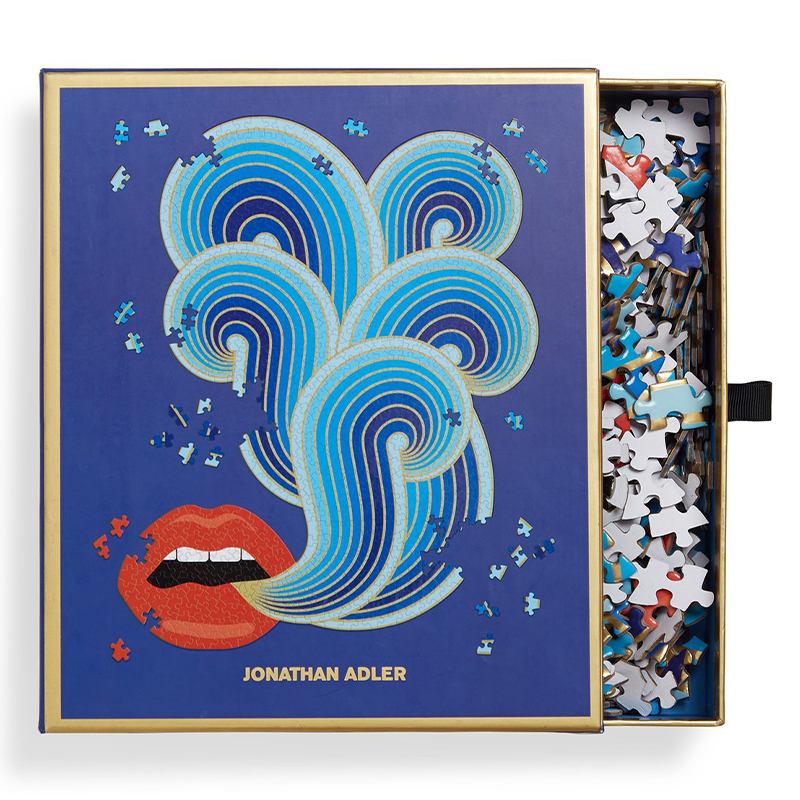 Пазлы LIPS SHAPED PUZZLE Jonathan Adler Мульти Темно-синий в Брянске | Loft Concept 