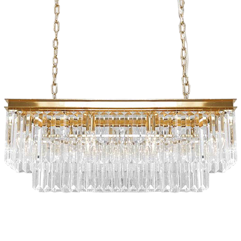 Люстра RH Odeon Chandelier Two Gold 90 Прозрачное Стекло Золотой Люстра RH Odeon Chandelier Two Gold 90 Прозрачное Стекло Золотой в Брянске | Loft Concept