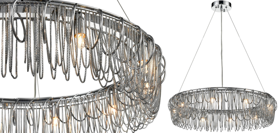 Люстра Spiral & Chains Chrome Circle Люстра Spiral & Chains Chrome Circle - Loft-Concept в Брянске