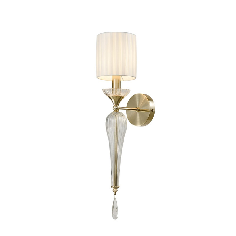 Бра Torch Brass с Абажуром Белый Латунь Бра Torch Brass с Абажуром Белый Латунь в Брянске | Loft Concept