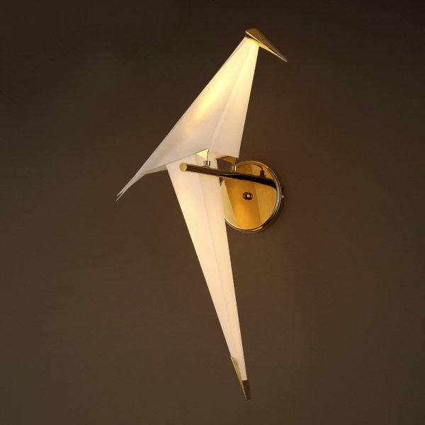 Бра Origami Bird Bra Бежево-серый Золотой Бра Origami Bird Bra Бежево-серый Золотой в Брянске | Loft Concept