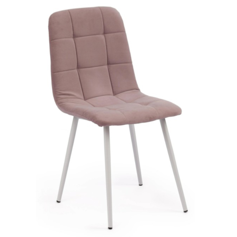 Стул Nancy Velour Smoky Rose Chair Дымчатая Роза Белый Стул Nancy Velour Smoky Rose Chair Дымчатая Роза Белый в Брянске | Loft Concept