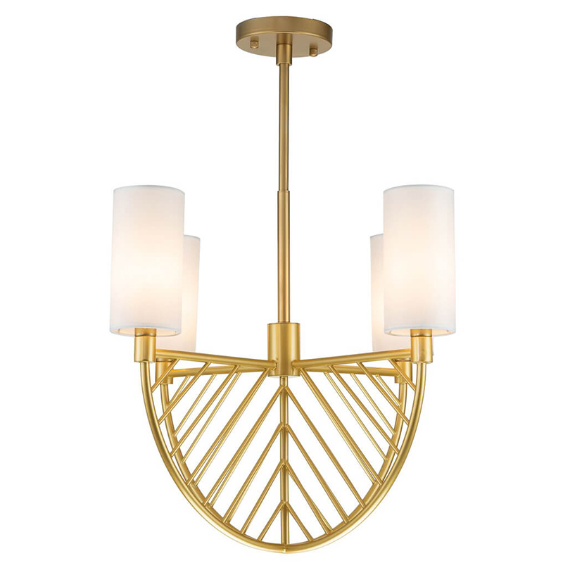 Люстра Arch Lattice Chandelier 4 матовое золото Белый Люстра Arch Lattice Chandelier 4 матовое золото Белый в Брянске | Loft Concept