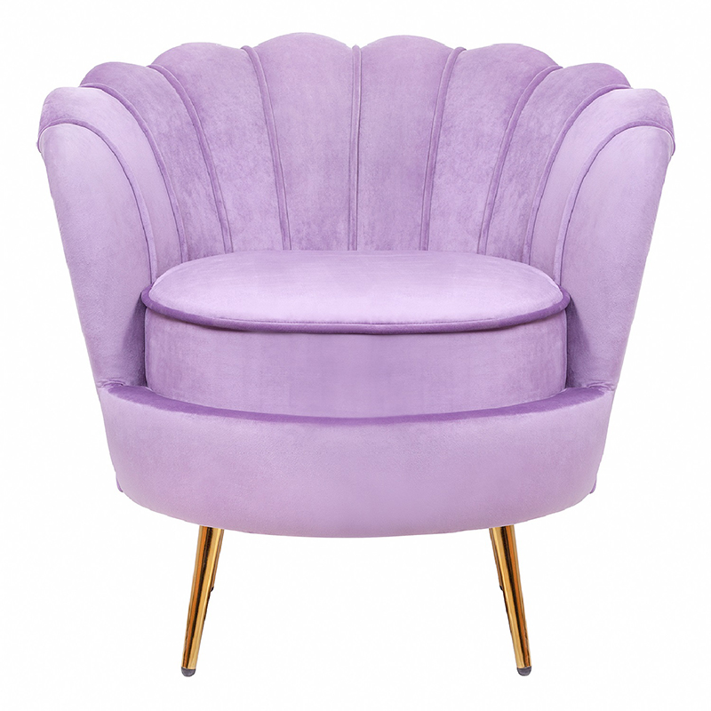 Кресло велюр фиолетовый Purple Flower Пурпурный в Брянске | Loft Concept 
