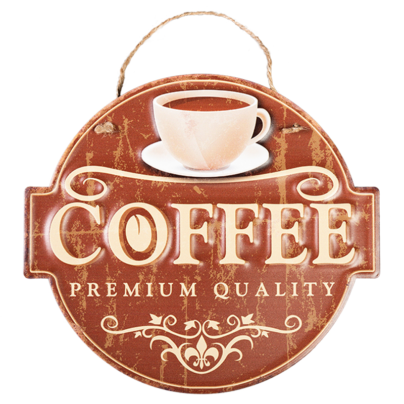 Аксессуар на стену Coffee Premium Quality Коричневый винтаж Аксессуар на стену Coffee Premium Quality Коричневый винтаж в Брянске | Loft Concept