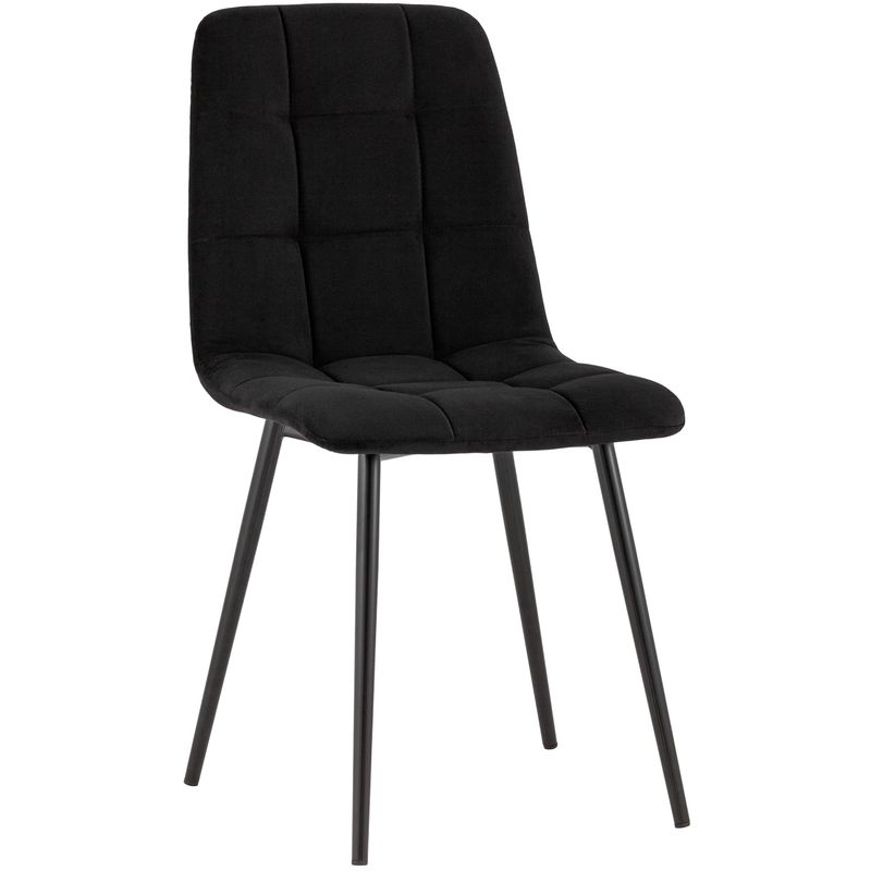 Стул NANCY S-2 Chair Черный Велюр Черный Стул NANCY S-2 Chair Черный Велюр Черный в Брянске | Loft Concept
