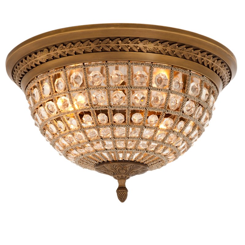 Потолочный светильник Ceiling Lamp Kasbah Antique Brass Латунь Античная полированная Прозрачное Стекло Потолочный светильник Ceiling Lamp Kasbah Antique Brass Латунь Античная полированная Прозрачное Стекло в Брянске | Loft Concept