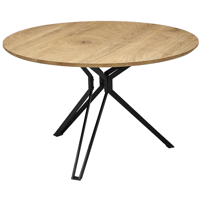 Стол круглый в стиле Лофт Mahoney Table Древесина Черный Стол круглый в стиле Лофт Mahoney Table Древесина Черный в Брянске | Loft Concept