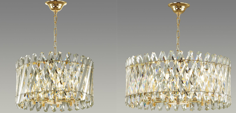 Люстра Crystal Crossed Stripes Gold Люстра Crystal Crossed Stripes Gold - Loft-Concept в Брянске