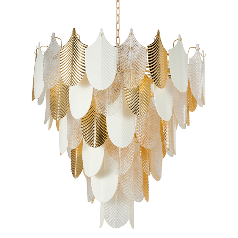 Люстра Abelia Chandelier 93 Золотой Белый Прозрачный Люстра Abelia Chandelier 93 Золотой Белый Прозрачный в Брянске | Loft Concept