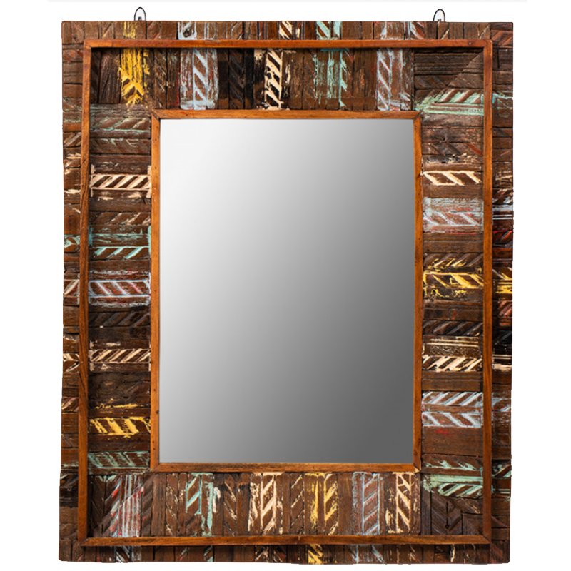 Зеркало Antique Wood Rectangle Коричневый винтаж Зеркало Antique Wood Rectangle Коричневый винтаж в Брянске | Loft Concept