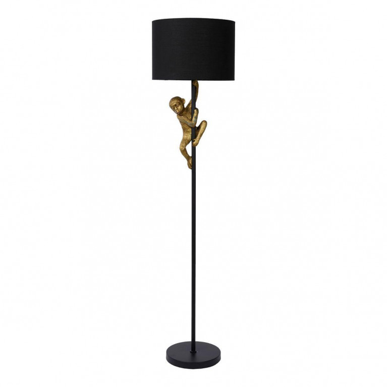 Торшер Climbing Monkey floor lamp Черный Золотой Торшер Climbing Monkey floor lamp Черный Золотой в Брянске | Loft Concept