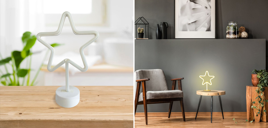 Неоновая настольная лампа Night Star Неоновая настольная лампа Night Star - Loft-Concept в Брянске
