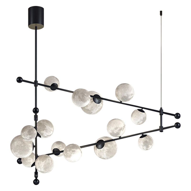 Светильник Tech Lighting Modern Rail Geometric Linear Suspension 15 Black Черный Белый Светильник Tech Lighting Modern Rail Geometric Linear Suspension 15 Black Черный Белый в Брянске | Loft Concept