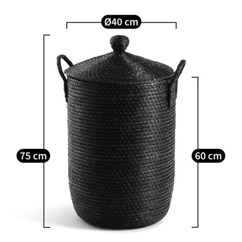 Корзина с крышкой из плетеной рисовой соломы Safiri Wicker Basket Корзина с крышкой из плетеной рисовой соломы Safiri Wicker Basket в Брянске