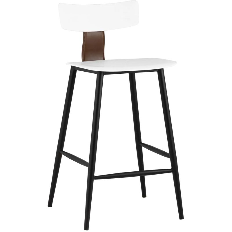 Стул Барный ANT White Eco-Leather 2 шт Белый Коричневый Черный в Брянске | Loft Concept 